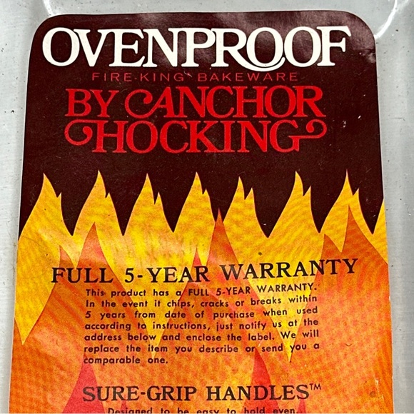 Vintage Anchor Hocking loaf pan new old stock vintage - Picture 3 of 5